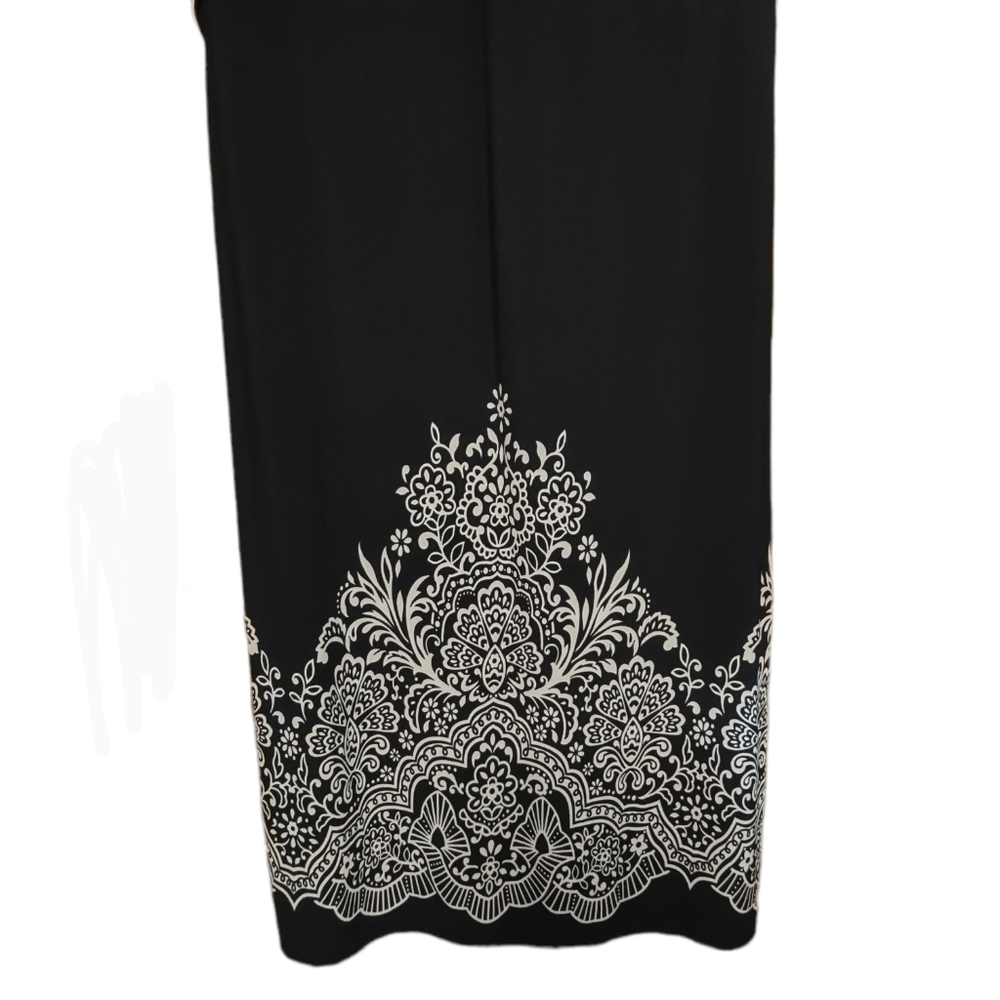 Black Floral Motherhood Maternity Dress Size Small - Picture 4 of 5
